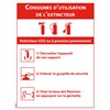 Consigne de sécurité "Utilisation des extincteurs Pression Permanente" A5