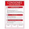 Consignes poste de propane - PVC A4