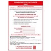 Consignes de sécurité gaz - PVC A4