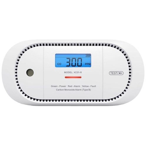 Détecteur de monoxyde de carbone écran LCD - Pile 10 ans