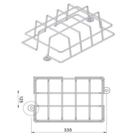 Grille anti chocs BAES Gamme "XENA FLAT" Profonde
