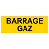 Panneau "Barrage gaz" - PVC 200x80 cm