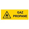 Panneau "Gaz propane" - PVC 200x80 cm