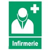 Panneau "Infirmerie" - PVC A4