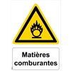 Panneau "Matières comburantes" - PVC A5