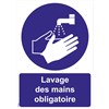 Panneaux "Lavage des mains obligatoire" - PVC A5
