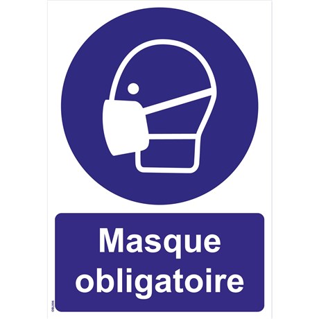 Panneaux "Masque obligatoire" - PVC A4
