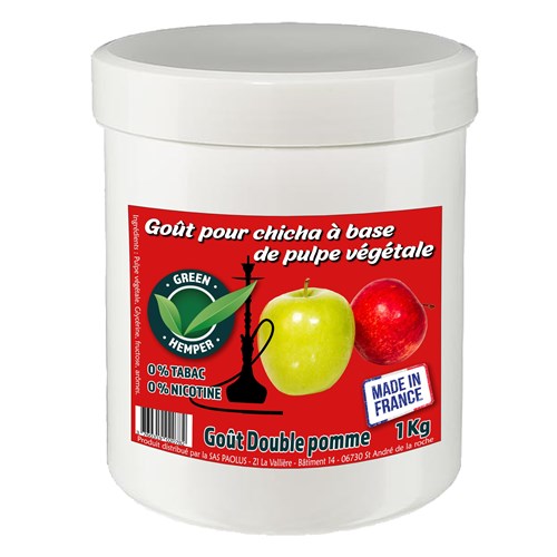 Green Hemper - Goût Chicha Citron Menthe - Pot de 250 Gr