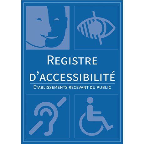 Lot de 10 Registres d'accessibilité - A4