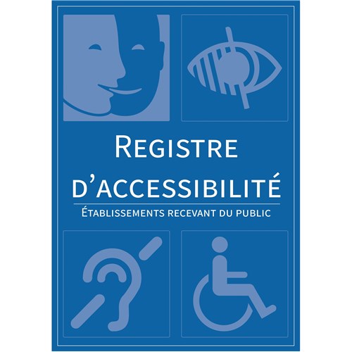 Lot de 10 Registres d'accessibilité - A4