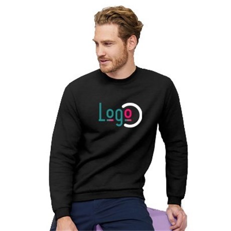 5 sweatshirts personnalisés noirs - Taille L - Flocage cœur