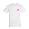 5 Tee-Shirts personnalisés blancs - Taille XL - Flocage cœur