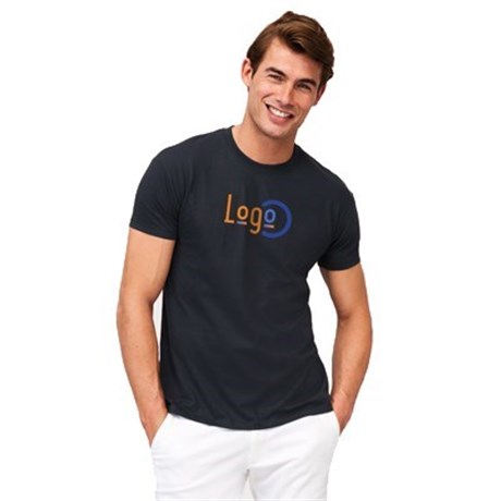 5 Tee-Shirts personnalisés gris - Taille L - Flocage Dos