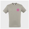 5 Tee-Shirts personnalisés gris- Taille XL - Flocage cœur