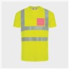 5 Tee Shirts haute visibilité jaunes - Taille S - Cœur et dos