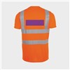 5 Tee Shirts haute visibilité oranges - Taille XXL - Flocage dos